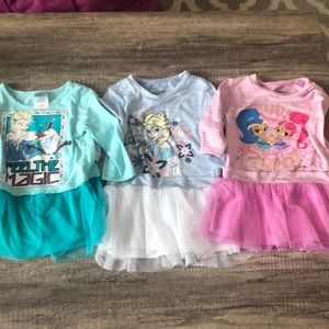 Cute Disney tutu tulle girls tops